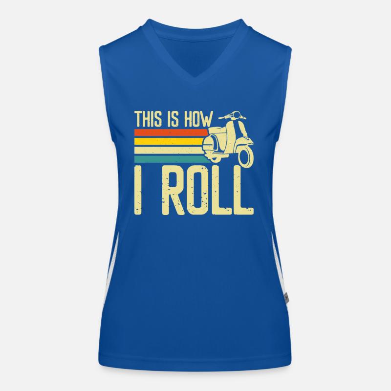 Roller Rollerfahrer Motorroller Funktionelles Kontrast-Tank Top für Frauen