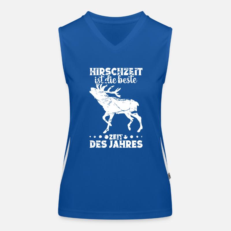 Weißwedelhirsch Hirschkostüm Hirschjäger Funktionelles Kontrast-Tank Top für Frauen