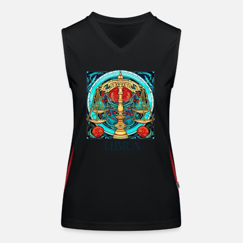 Seien Sie stolz auf Ihre einzigartigen Eigenschaften Tierkreis Waage Funktionelles Kontrast-Tank Top für Frauen