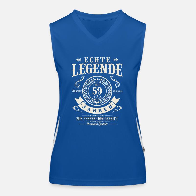 Legendärer 59. Geburtstag Funktionelles Kontrast-Tank Top für Frauen