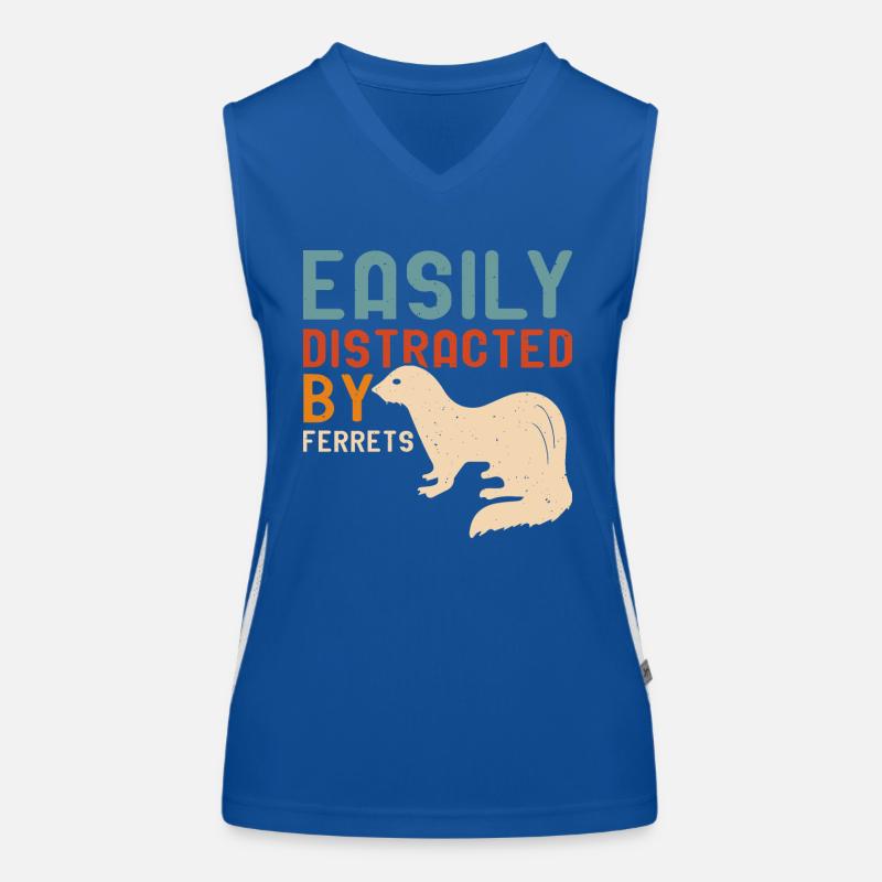Frettchen Funktionelles Kontrast-Tank Top für Frauen