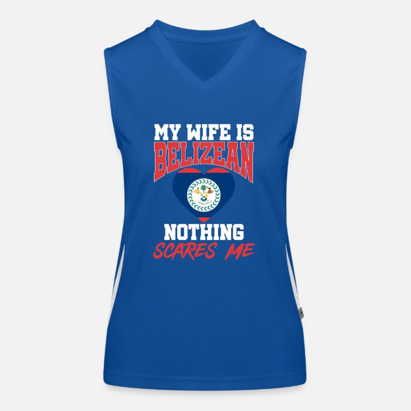 Belize Flag Belizean Women's Functional Contrast Tank Top