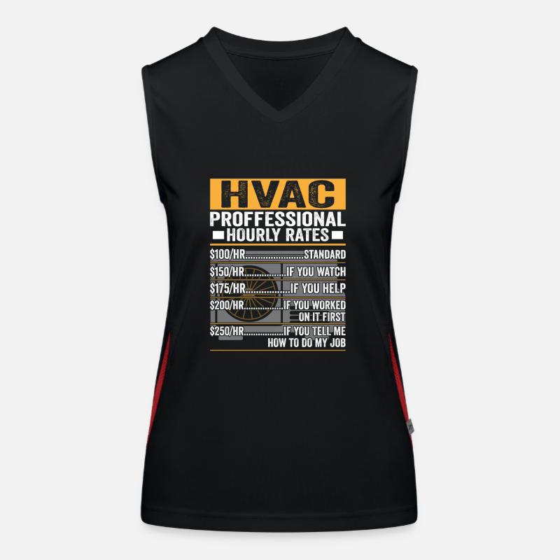 HVAC Proffessional Hourly Rate ...... Technician I Women's Functional Contrast Tank Top
