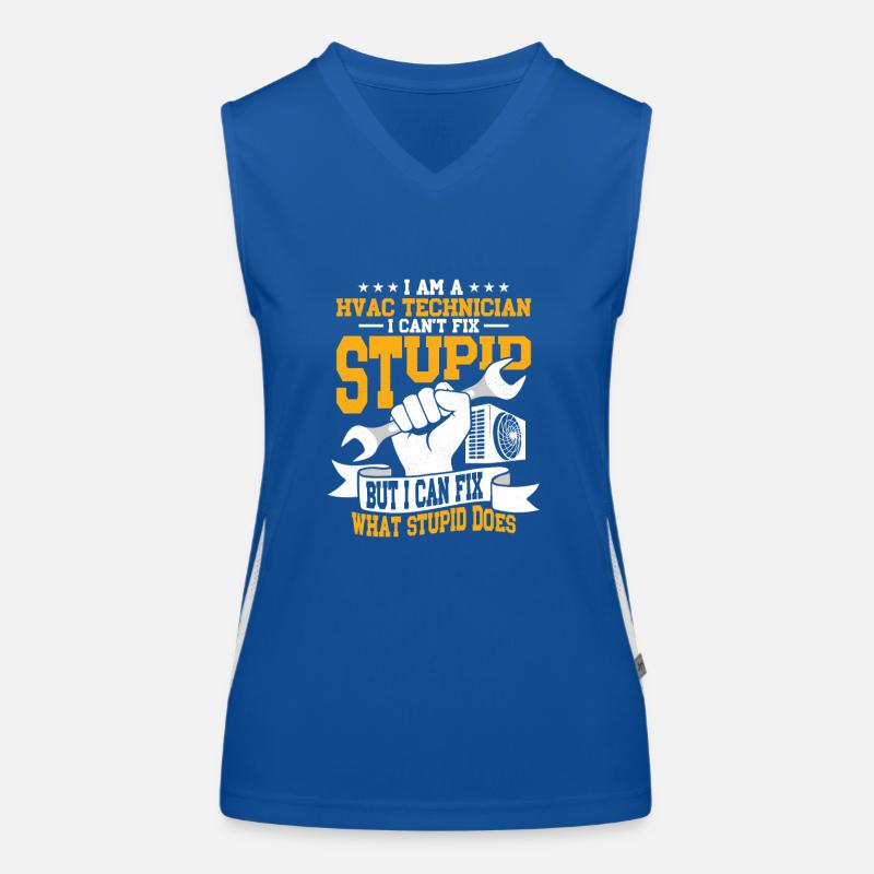 Je suis un technicien CVC Technicien CVC AC Tech ins Débardeur respirant contrasté Femme