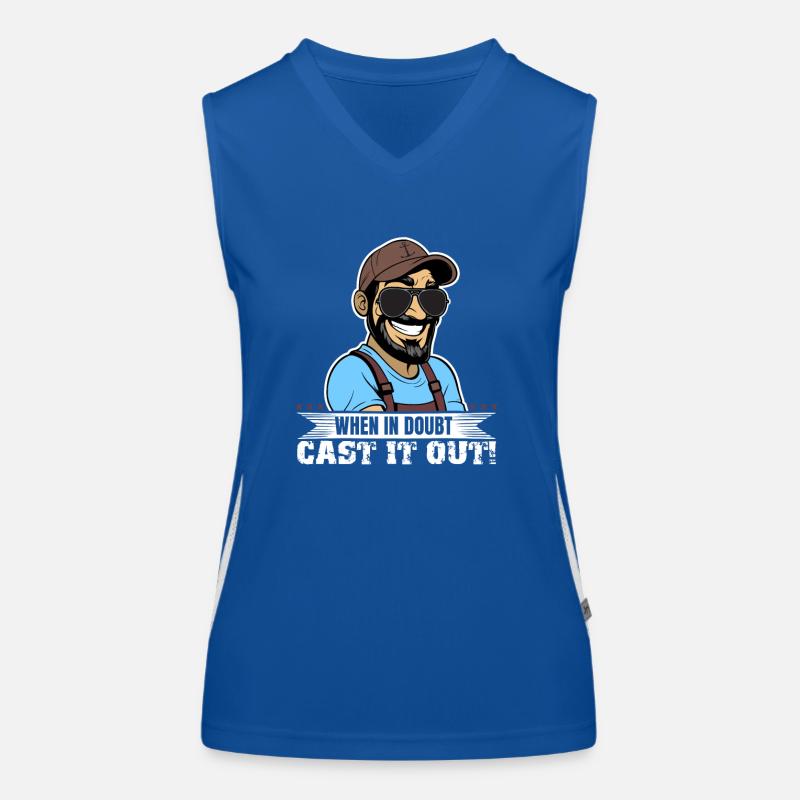 When in doubt cast it out! Funktionelles Kontrast-Tank Top für Frauen