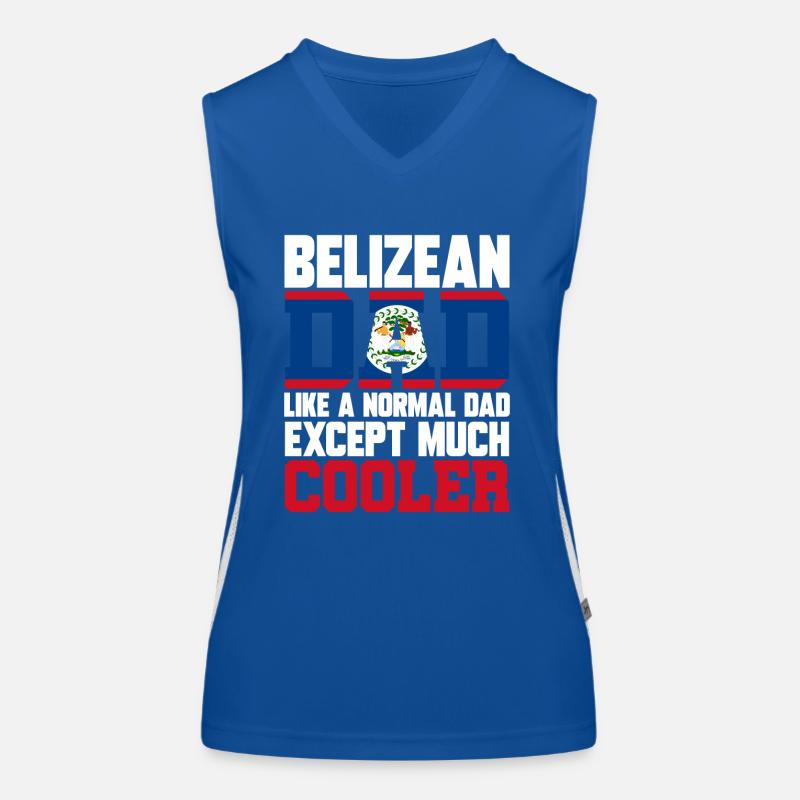 Belize Drapeau Belizer Débardeur respirant contrasté Femme
