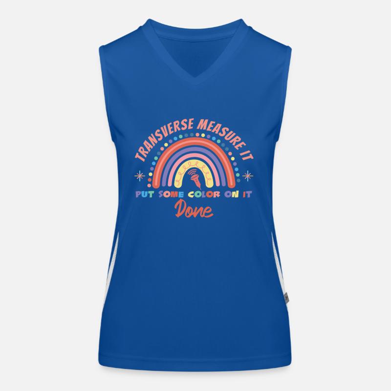 sagittal transversal messen Funktionelles Kontrast-Tank Top für Frauen