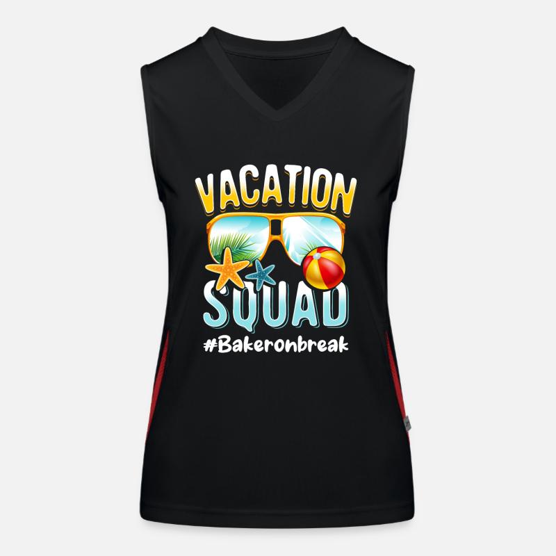 Baker Vacation Squad #Bakeronbreak Funktionelles Kontrast-Tank Top für Frauen