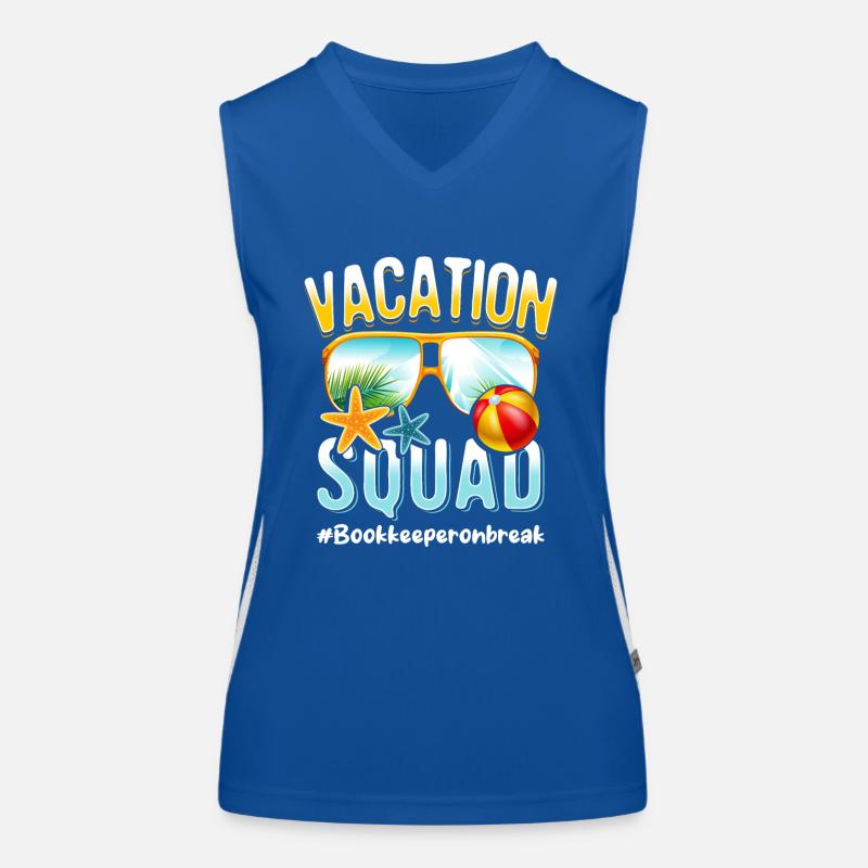 Comptable Vacation Squad #Bookkeeperonbreak Débardeur respirant contrasté Femme