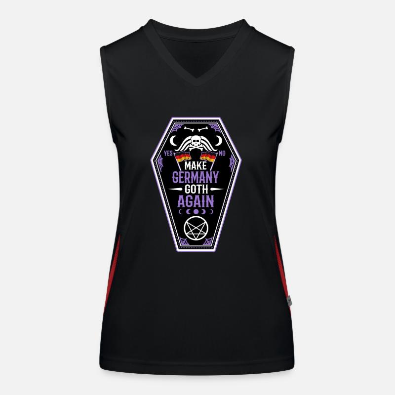 Make Germany goth again Funktionelles Kontrast-Tank Top für Frauen