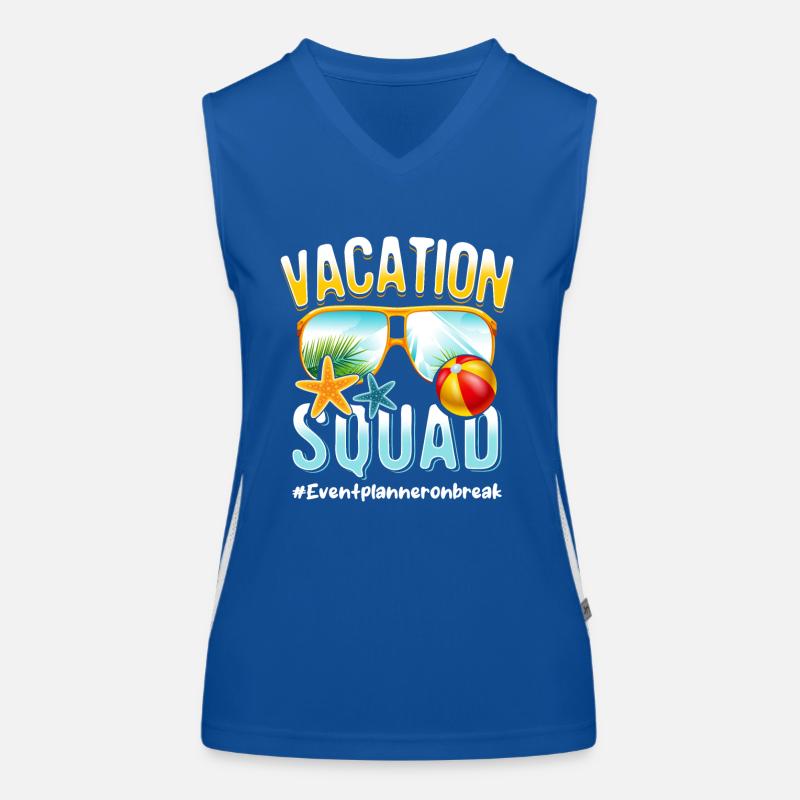 Eventplanner Vacation Squad #Eventplanneronbreak Débardeur respirant contrasté Femme