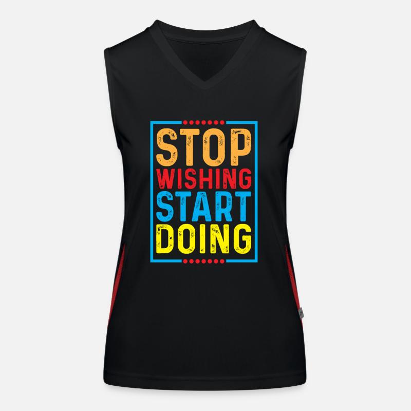 Stop whining and start acting Women's Functional Contrast Tank Top
