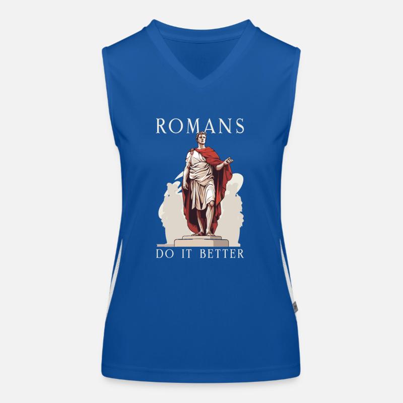Saturnalien-wunder Das Antike Rom Und Julius Cäsar Funktionelles Kontrast-Tank Top für Frauen