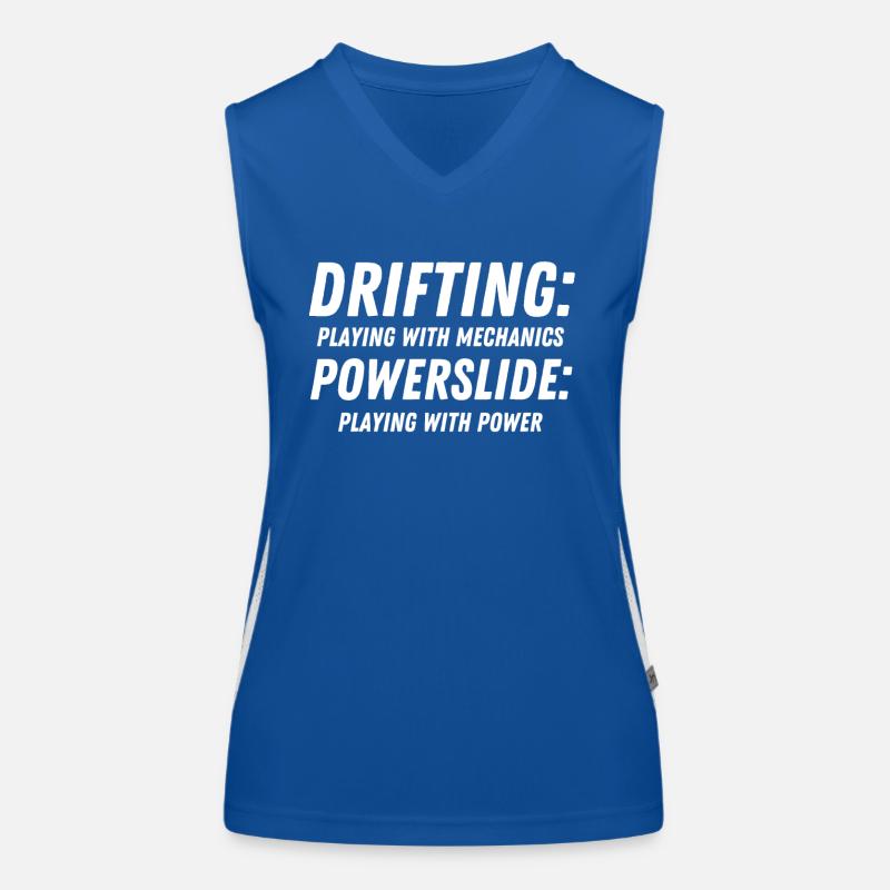 Drifting & Powerslide Auto Funny Racing Funktionelles Kontrast-Tank Top für Frauen