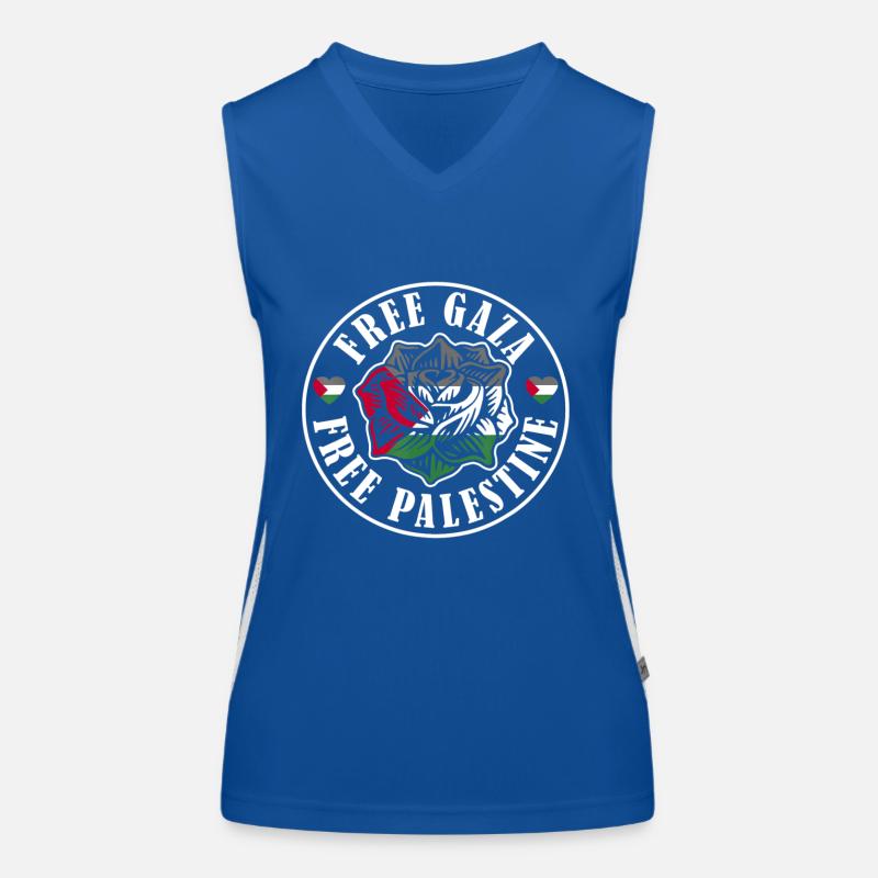 Drapeau de la Palestine Drapeau Débardeur respirant contrasté Femme