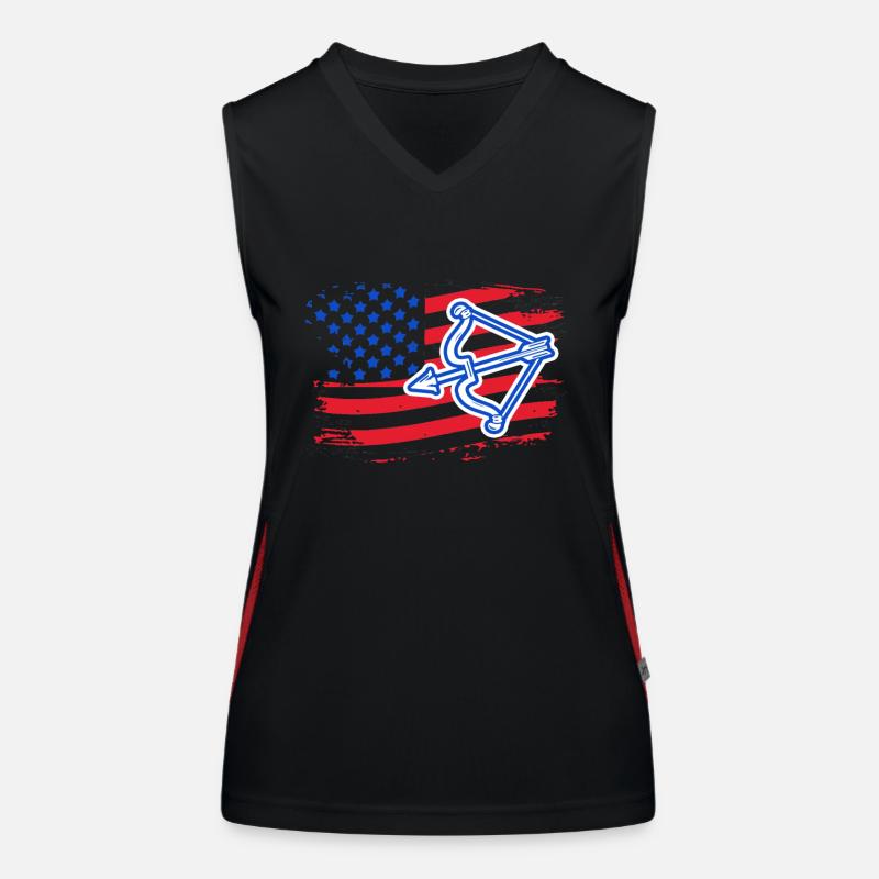 Archery Archery Flag Women's Functional Contrast Tank Top
