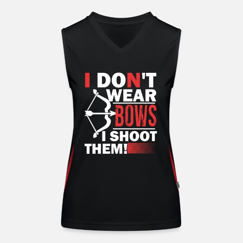 Archery Archery I Shoot Them Women's Functional Contrast Tank Top