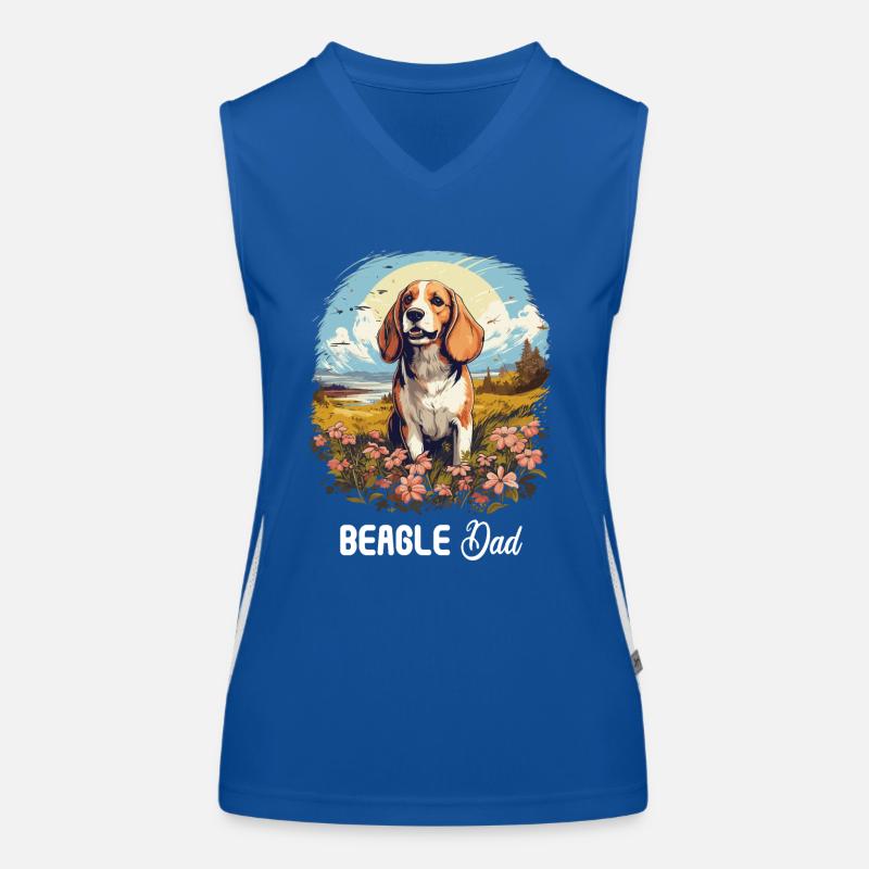 Chien Beagle Débardeur respirant contrasté Femme