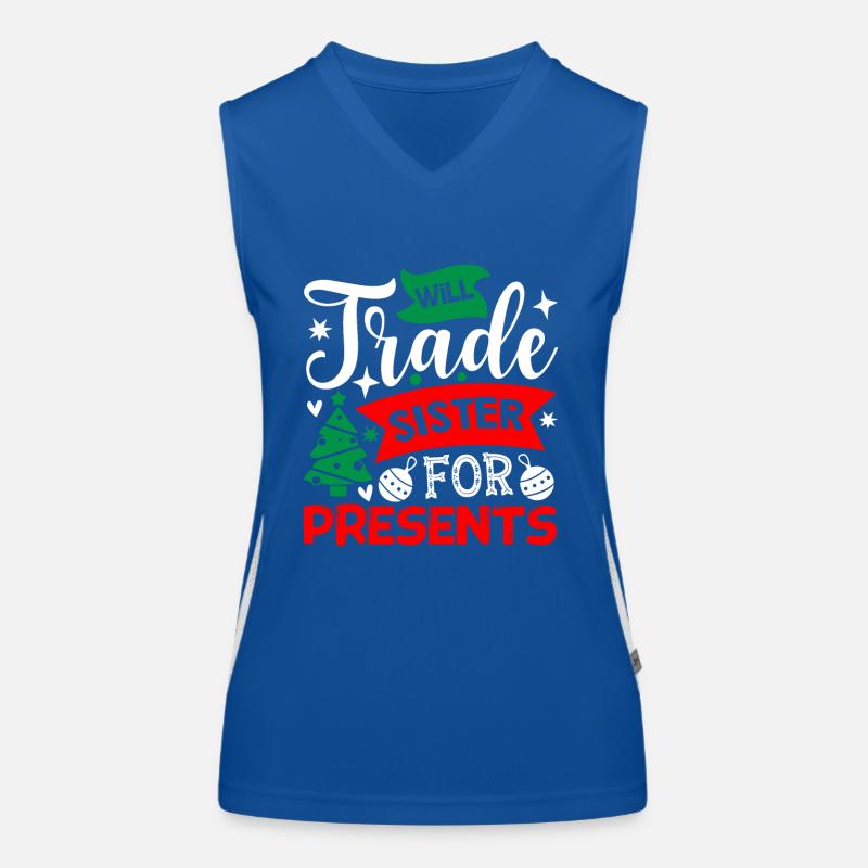 Tausche Schwester Gegen Geschenk Funktionelles Kontrast-Tank Top für Frauen