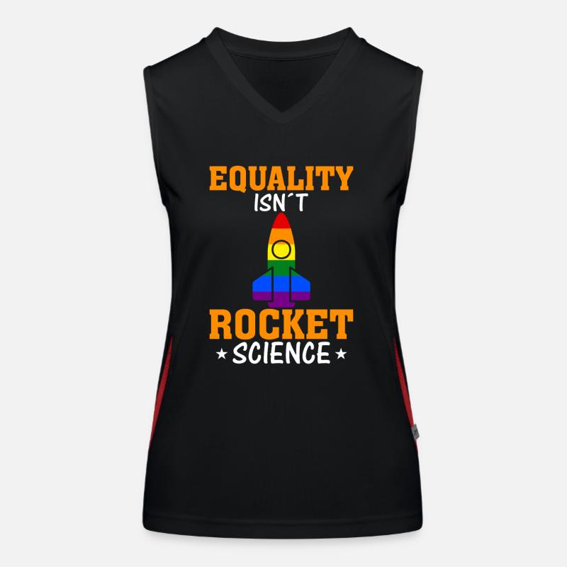 Equality is not rocket science Women's Functional Contrast Tank Top