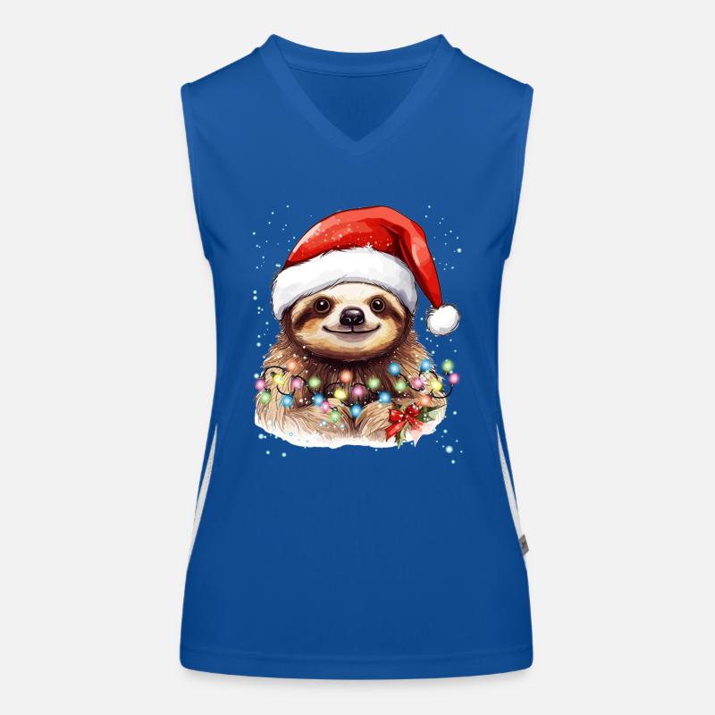 Dovendyr grafisk, sjov dovendyr julepyjamas Funktionel kontrast tanktop til damer