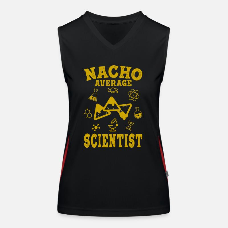 scientist funny science science nacho average Women's Functional Contrast Tank Top