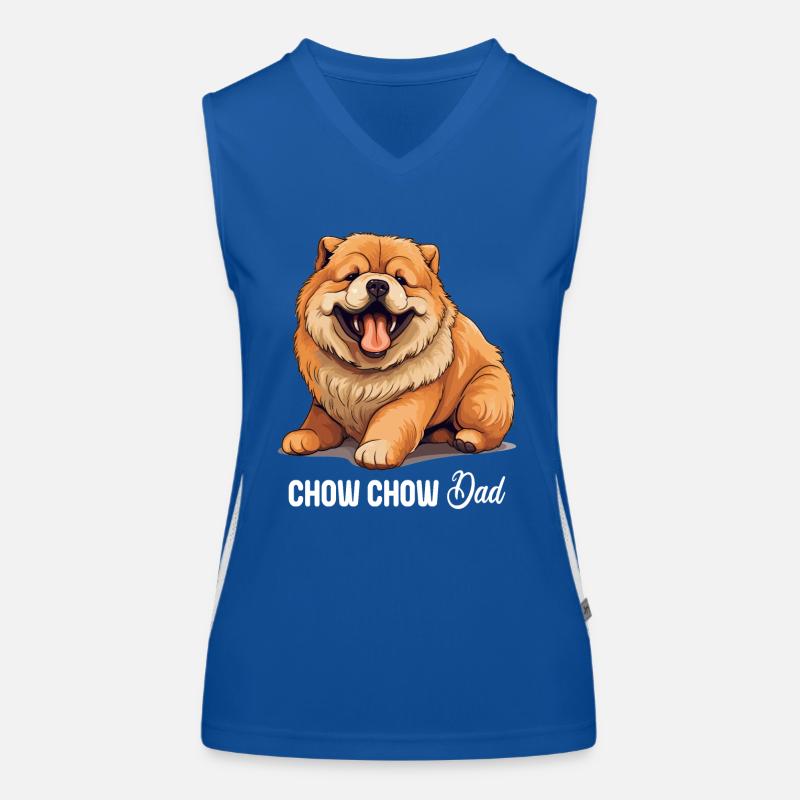 Hund Chow Chow Funktionelles Kontrast-Tank Top für Frauen