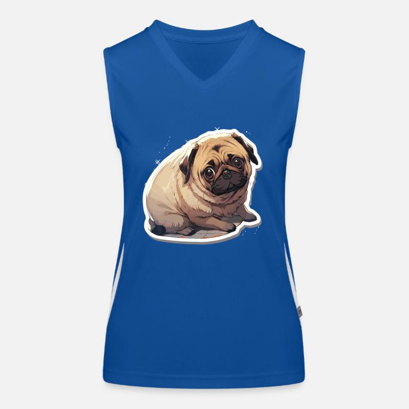Mops Mops Hund Mops Leben Mops Geschenke Funktionelles Kontrast-Tank Top für Frauen