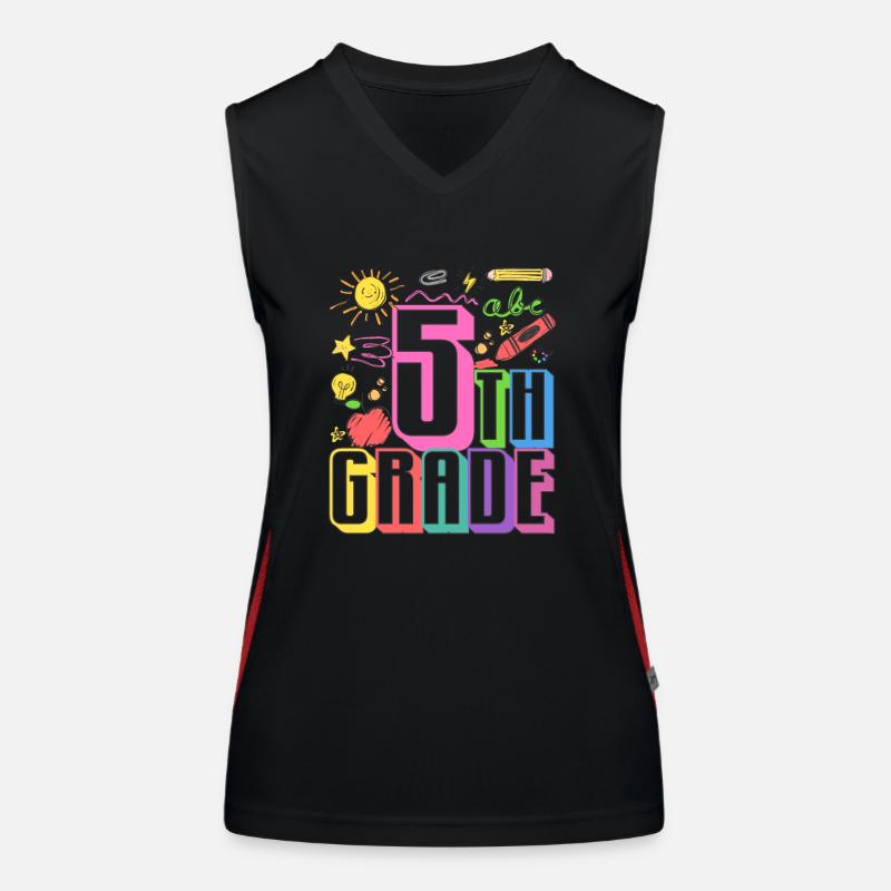 5th grade typography team fifth graders at 100 Women's Functional Contrast Tank Top