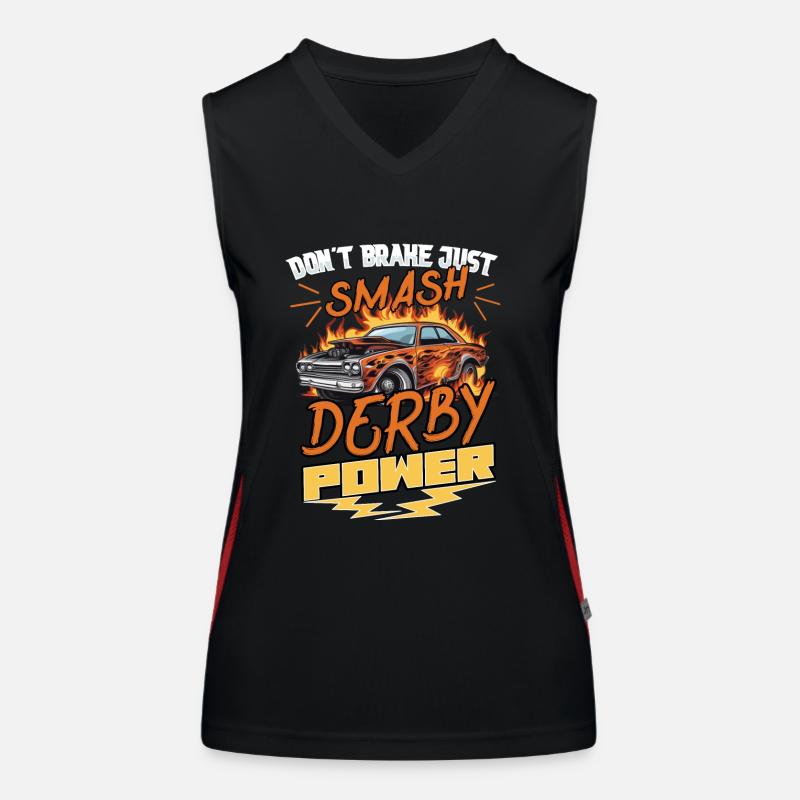 Derby de démonstration Derby de démolition Derby de démolition Débardeur respirant contrasté Femme