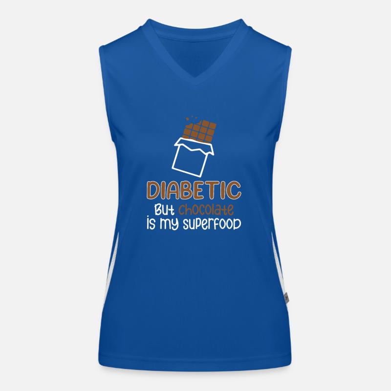 Diabète de type 1 Drôle Débardeur respirant contrasté Femme
