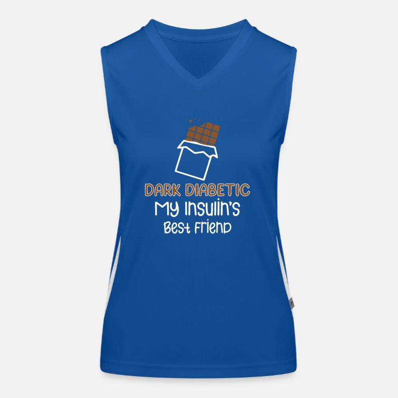 Type 1 diabetes Funny Women's Functional Contrast Tank Top