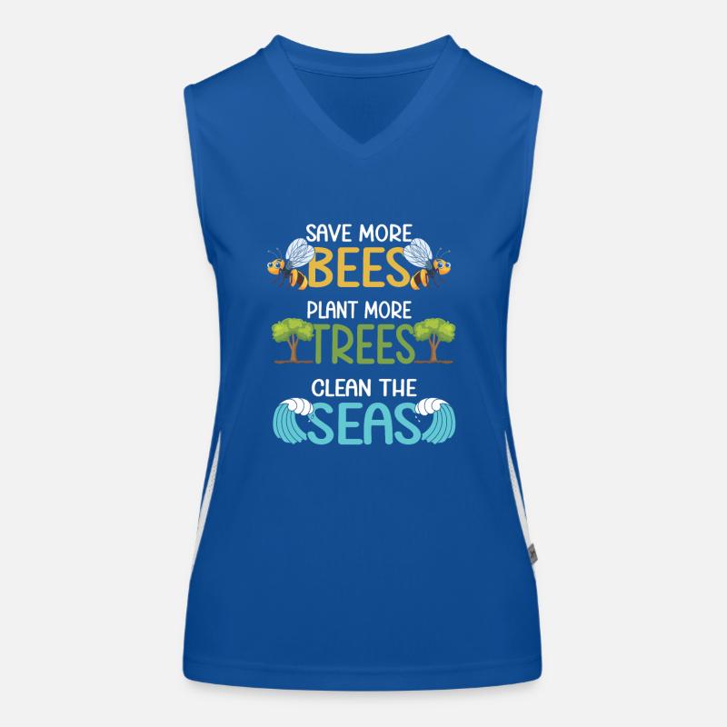 Earth Day Climate Change Environmentalists Women's Functional Contrast Tank Top