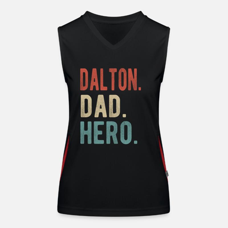 Dalton Dad Held Funktionelles Kontrast-Tank Top für Frauen
