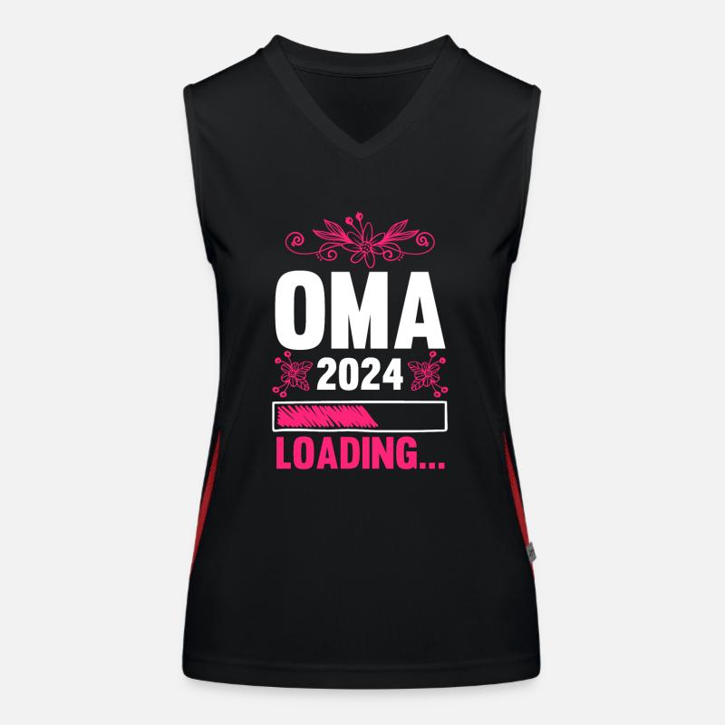 Werdende Oma 2024 Funktionelles Kontrast-Tank Top für Frauen