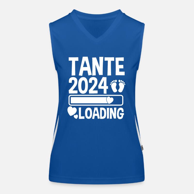 Werdende Tante 2024 Funktionelles Kontrast-Tank Top für Frauen