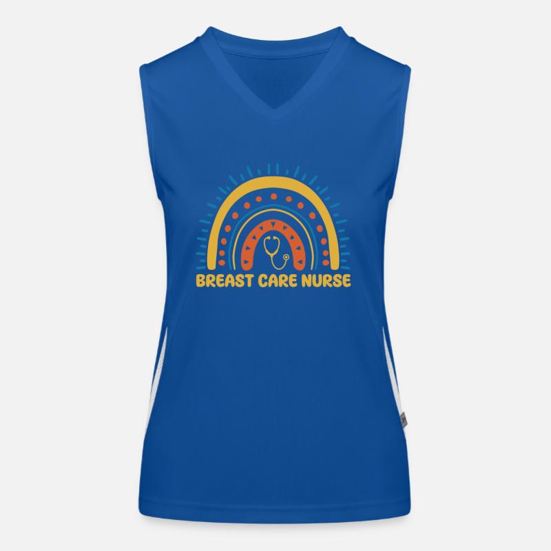 Breast Caregiver Boho Rainbow Women's Functional Contrast Tank Top