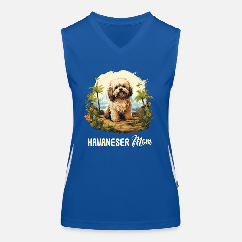 Dog Havanese Women's Functional Contrast Tank Top