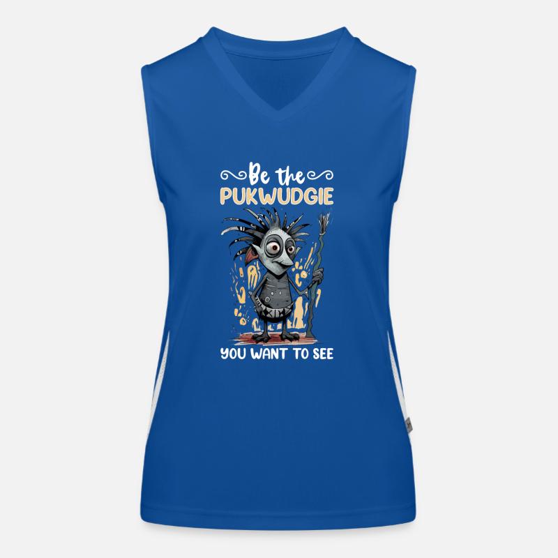 Pukwudgie Kryptide Folklore Mythen Kryptozoologe Funktionelles Kontrast-Tank Top für Frauen