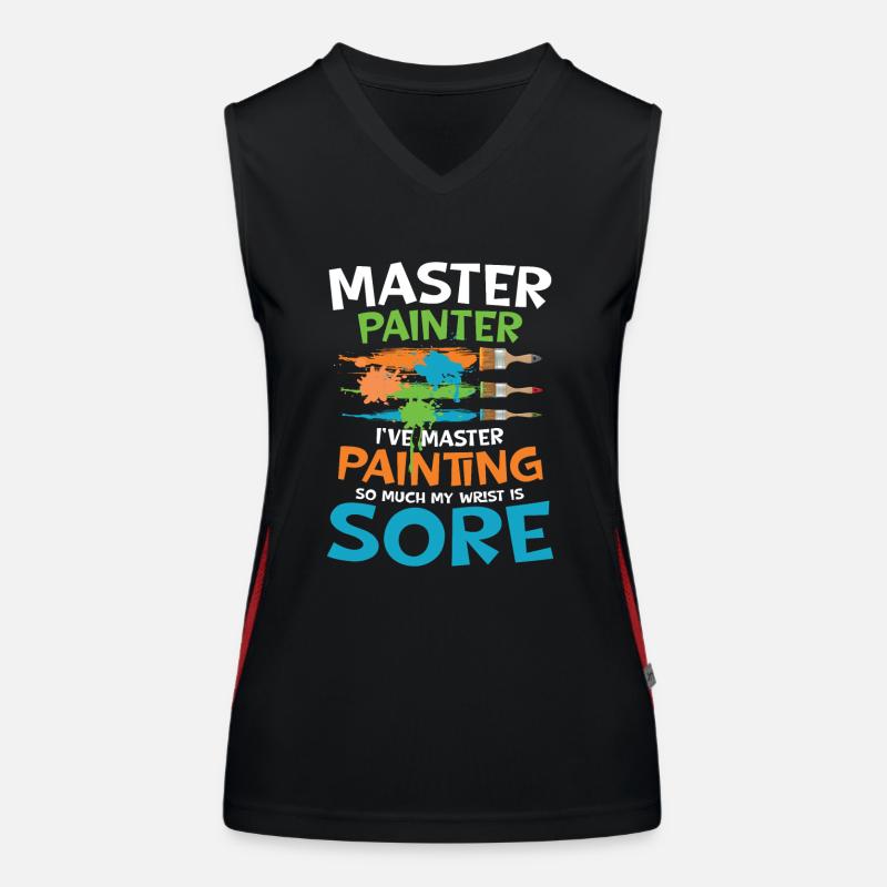 Master Painter I've Master Painting Funktionelles Kontrast-Tank Top für Frauen