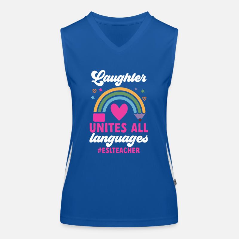 Professeur d’anglais langue seconde langue étrangère Débardeur respirant contrasté Femme