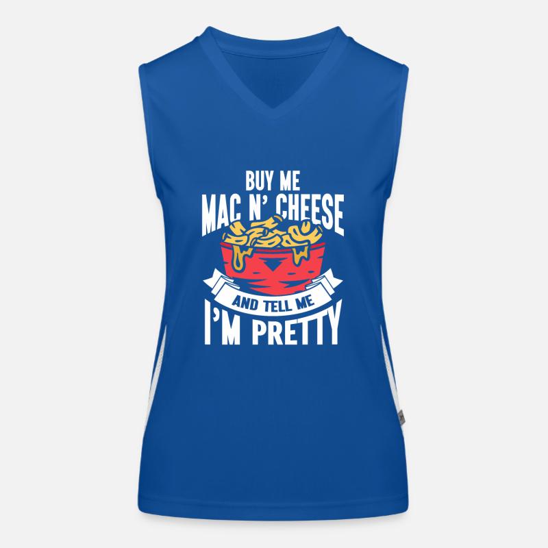 Mac And Cheese Nudeln Geschenk Pasta Funktionelles Kontrast-Tank Top für Frauen