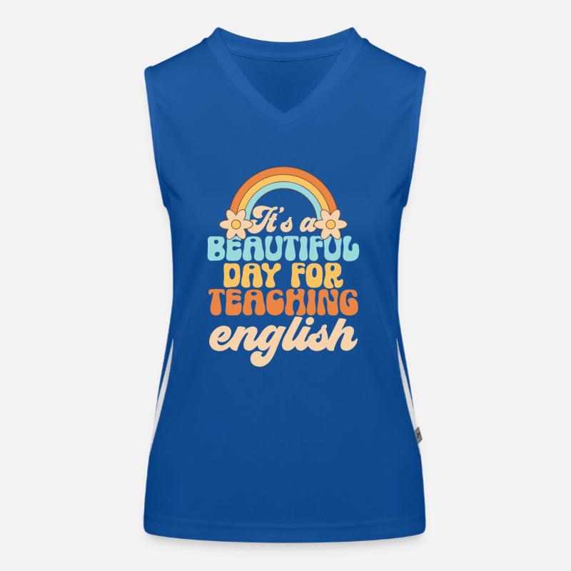 Professeur d’anglais langue seconde langue étrangère Débardeur respirant contrasté Femme