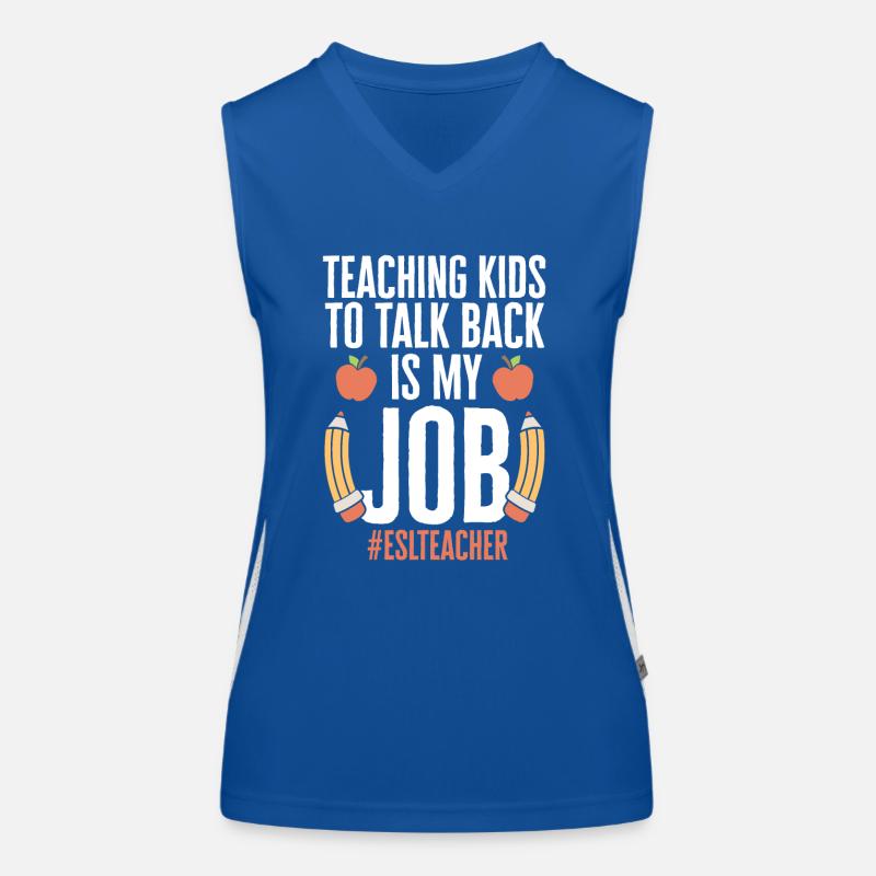 Teacher English Second Language Foreign Language Women's Functional Contrast Tank Top