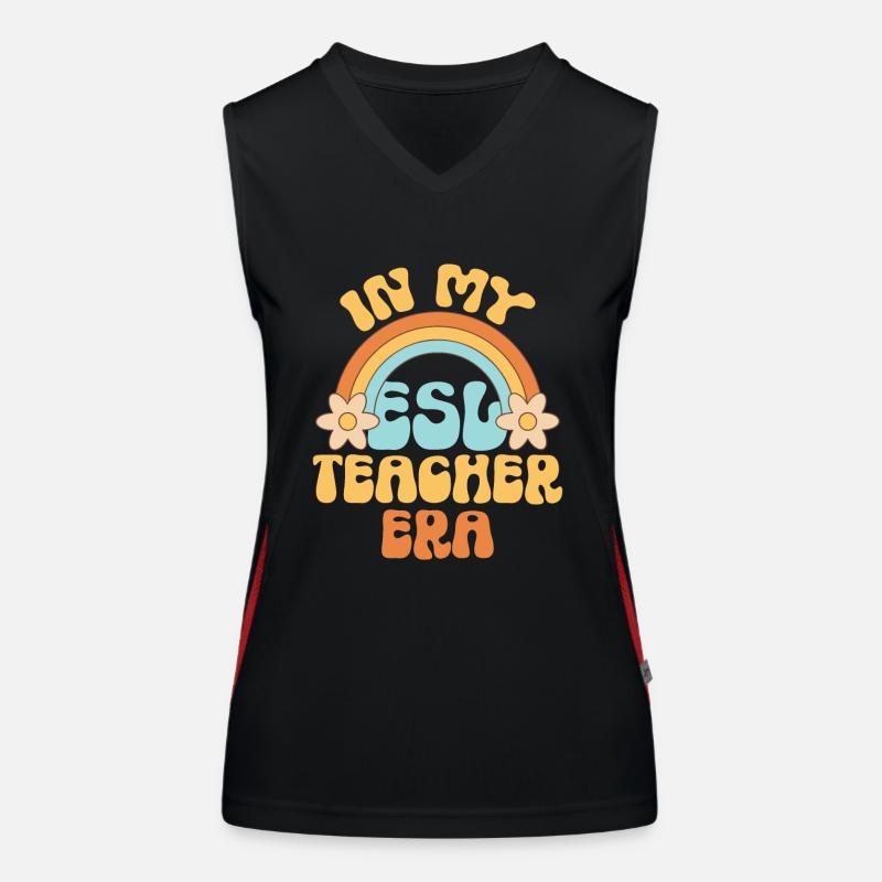 Teacher English Second Language Foreign Language Women's Functional Contrast Tank Top