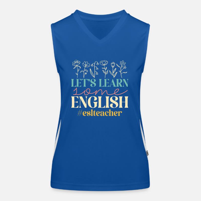 Professeur d’anglais langue seconde langue étrangère Débardeur respirant contrasté Femme