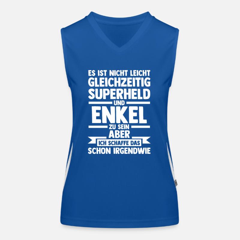 Opa Oma Enkelkind Enkel Funktionelles Kontrast-Tank Top für Frauen