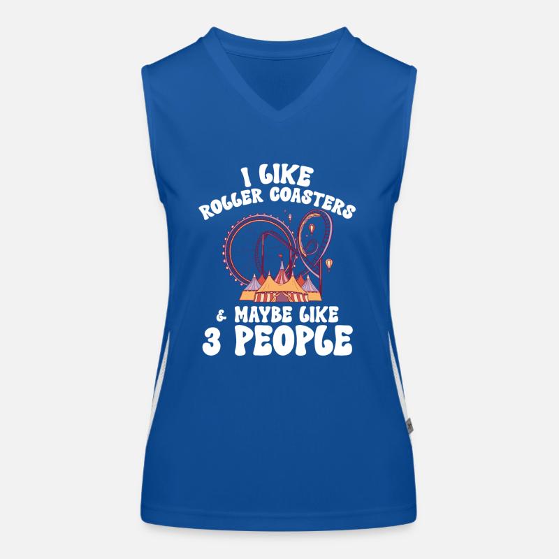 Roller Coaster Parc d’attractions Roller Coaster Débardeur respirant contrasté Femme