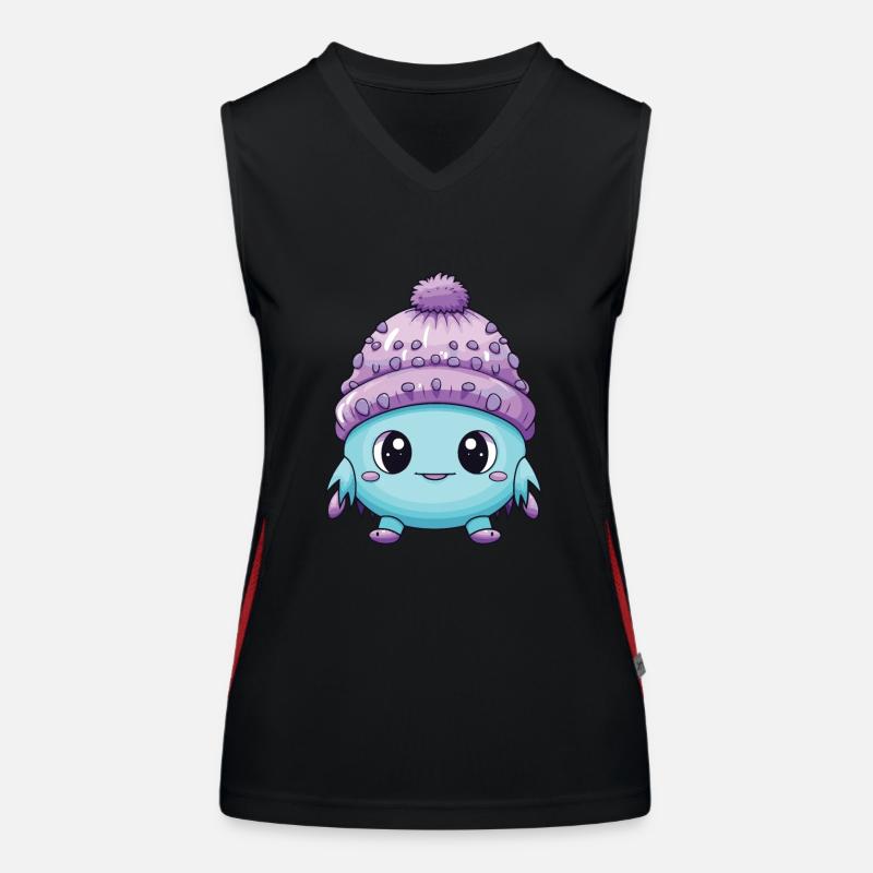 Cold Winter Virus Comic Women's Functional Contrast Tank Top