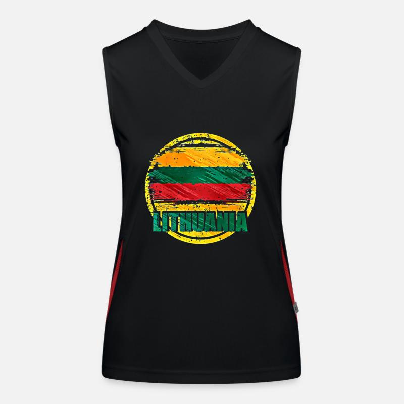 Lithuania Women's Functional Contrast Tank Top